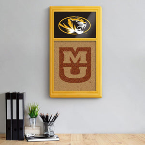 Missouri Tigers: Dual Logos - Cork Note Board - The Fan-Brand