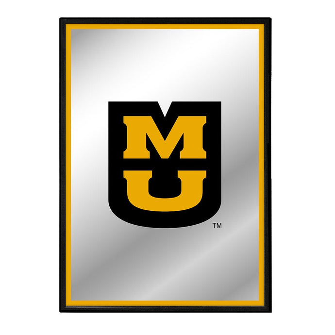 Missouri Tigers: MU - Framed Mirrored Wall Sign - The Fan-Brand