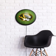 Load image into Gallery viewer, Missouri Tigers: On the 50 - Oval Slimline Lighted Wall Sign - The Fan-Brand