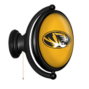 Missouri Tigers: Original Oval Rotating Lighted Wall Sign - The Fan-Brand