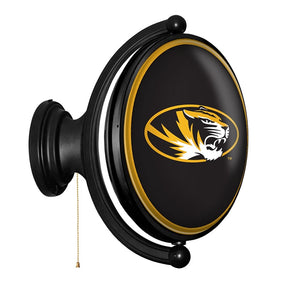 Missouri Tigers: Original Oval Rotating Lighted Wall Sign - The Fan-Brand