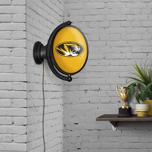 Missouri Tigers: Original Oval Rotating Lighted Wall Sign - The Fan-Brand