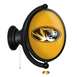 Missouri Tigers: Original Oval Rotating Lighted Wall Sign - The Fan-Brand