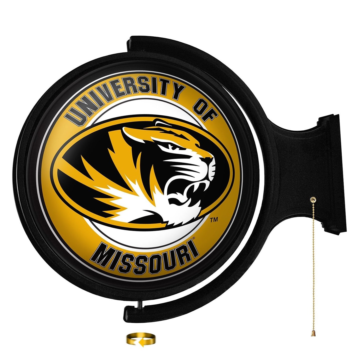 Missouri Tigers: Original Round Rotating Lighted Wall Sign - The Fan-Brand