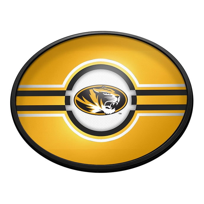 Missouri Tigers: Oval Slimline Lighted Wall Sign - The Fan-Brand