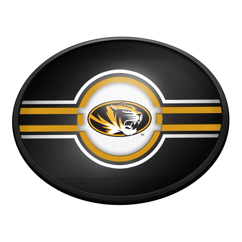 Missouri Tigers: Oval Slimline Lighted Wall Sign - The Fan-Brand