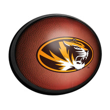 Load image into Gallery viewer, Missouri Tigers: Pigskin - Oval Slimline Lighted Wall Sign - The Fan-Brand