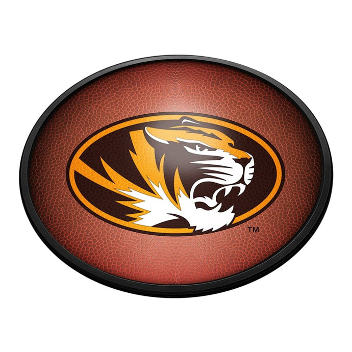 Missouri Tigers: Pigskin - Oval Slimline Lighted Wall Sign - The Fan-Brand