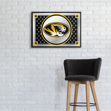 Load image into Gallery viewer, Missouri Tigers: Team Spirit - Framed Mirrored Wall Sign - The Fan-Brand