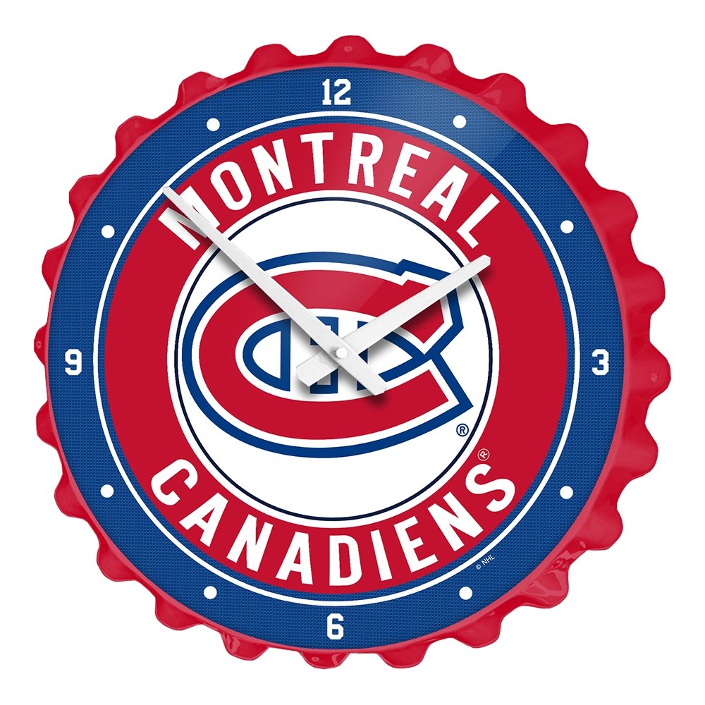 Montreal Canadians: Bottle Cap Wall Clock - The Fan-Brand