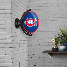 Load image into Gallery viewer, Montreal Canadiens: Original Oval Rotating Lighted Wall Sign - The Fan-Brand