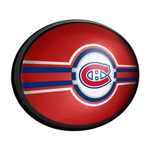 Load image into Gallery viewer, Montreal Canadiens: Oval Slimline Lighted Wall Sign - The Fan-Brand