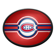 Montreal Canadiens: Oval Slimline Lighted Wall Sign - The Fan-Brand