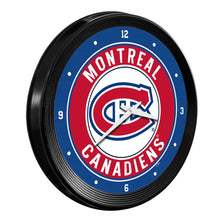 Load image into Gallery viewer, Montreal Canadiens: Ribbed Frame Wall Clock - The Fan-Brand