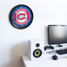 Load image into Gallery viewer, Montreal Canadiens: Ribbed Frame Wall Clock - The Fan-Brand