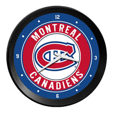 Load image into Gallery viewer, Montreal Canadiens: Ribbed Frame Wall Clock - The Fan-Brand