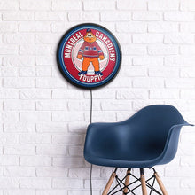 Load image into Gallery viewer, Montreal Canadiens: Youppi! - Round Slimline Lighted Wall Sign - The Fan-Brand