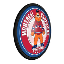 Load image into Gallery viewer, Montreal Canadiens: Youppi! - Round Slimline Lighted Wall Sign - The Fan-Brand