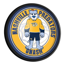 Load image into Gallery viewer, Nashville Predators: Gnash - Round Slimline Lighted Wall Sign - The Fan-Brand