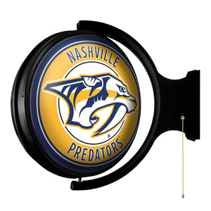 Nashville Predators: Original Round Rotating Lighted Wall Sign - The Fan-Brand