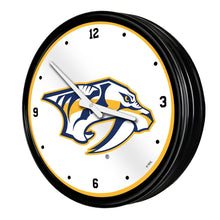 Load image into Gallery viewer, Nashville Predators: Retro Lighted Wall Clock - The Fan-Brand