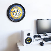 Load image into Gallery viewer, Nashville Predators: Ribbed Frame Wall Clock - The Fan-Brand