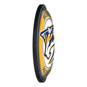 Nashville Predators: Round Slimline Lighted Wall Sign - The Fan-Brand