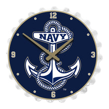 Load image into Gallery viewer, Navy Midshipmen: Anchor - Bottle Cap Wall Clock - The Fan-Brand