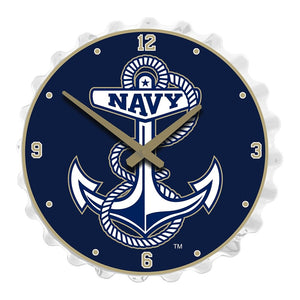 Navy Midshipmen: Anchor - Bottle Cap Wall Clock - The Fan-Brand
