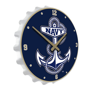 Navy Midshipmen: Anchor - Bottle Cap Wall Clock - The Fan-Brand