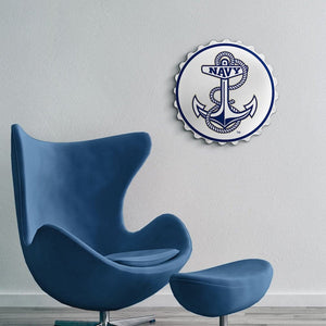 Navy Midshipmen: Anchor - Bottle Cap Wall Sign - The Fan-Brand