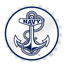 Load image into Gallery viewer, Navy Midshipmen: Anchor - Bottle Cap Wall Sign - The Fan-Brand