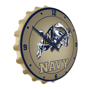Navy Midshipmen: Bill the Goat - Bottle Cap Wall Clock - The Fan-Brand