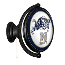 Load image into Gallery viewer, Navy Midshipmen: Original Oval Rotating Lighted Wall Sign - The Fan-Brand