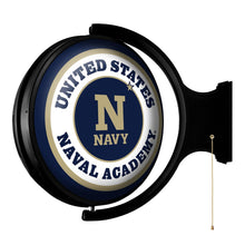 Load image into Gallery viewer, Navy Midshipmen: Original Round Rotating Lighted Wall Sign - The Fan-Brand