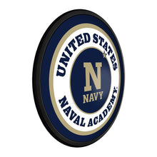 Load image into Gallery viewer, Navy Midshipmen: Round Slimline Lighted Wall Sign - The Fan-Brand