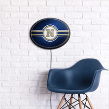 Load image into Gallery viewer, Navy Midshipmen: Round Slimline Lighted Wall Sign - The Fan-Brand