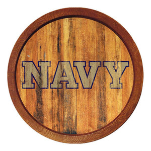 Navy Midshipmen: Weathered "Faux" Barrel Top Sign - The Fan-Brand