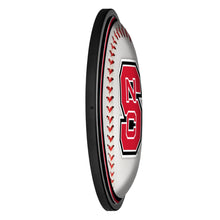 Load image into Gallery viewer, NC State Wolfpack: Baseball - Slimline Lighted Wall Sign - The Fan-Brand