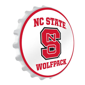 NC State Wolfpack: Block S - Bottle Cap Wall Sign - The Fan-Brand