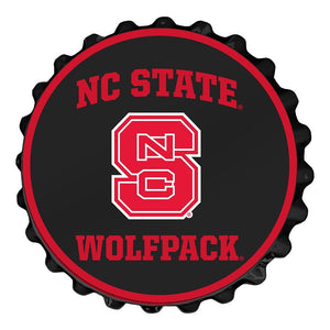 NC State Wolfpack: Block S - Bottle Cap Wall Sign - The Fan-Brand