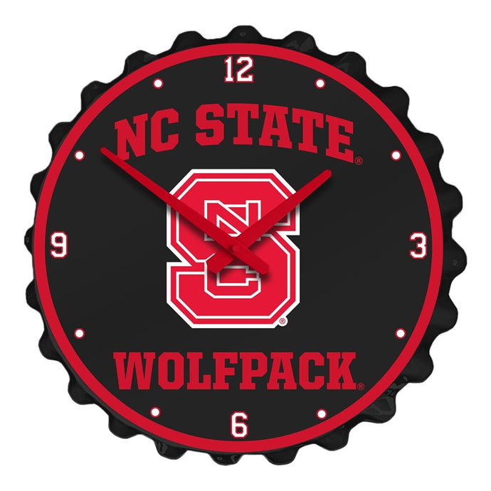 NC State Wolfpack: Bottle Cap Wall Clock - The Fan-Brand