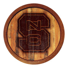 Load image into Gallery viewer, NC State Wolfpack: Branded &quot;Faux&quot; Barrel Top Sign - The Fan-Brand