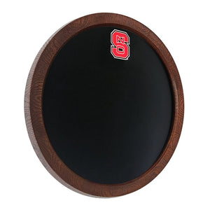 NC State Wolfpack: Chalkboard "Faux" Barrel Top Sign - The Fan-Brand