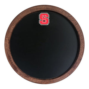 NC State Wolfpack: Chalkboard "Faux" Barrel Top Sign - The Fan-Brand