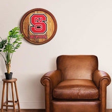 Load image into Gallery viewer, NC State Wolfpack: &quot;Faux&quot; Barrel Top Sign - The Fan-Brand