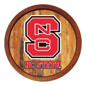 NC State Wolfpack: "Faux" Barrel Top Sign - The Fan-Brand