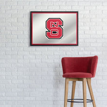 Load image into Gallery viewer, NC State Wolfpack: Framed Mirrored Wall Sign - The Fan-Brand