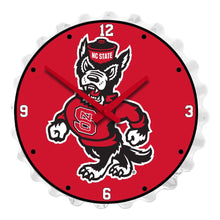 Load image into Gallery viewer, NC State Wolfpack: Mascot - Bottle Cap Wall Clock - The Fan-Brand