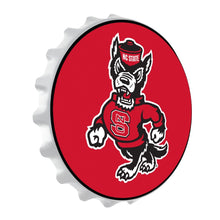 Load image into Gallery viewer, NC State Wolfpack: Mascot - Bottle Cap Wall Sign - The Fan-Brand